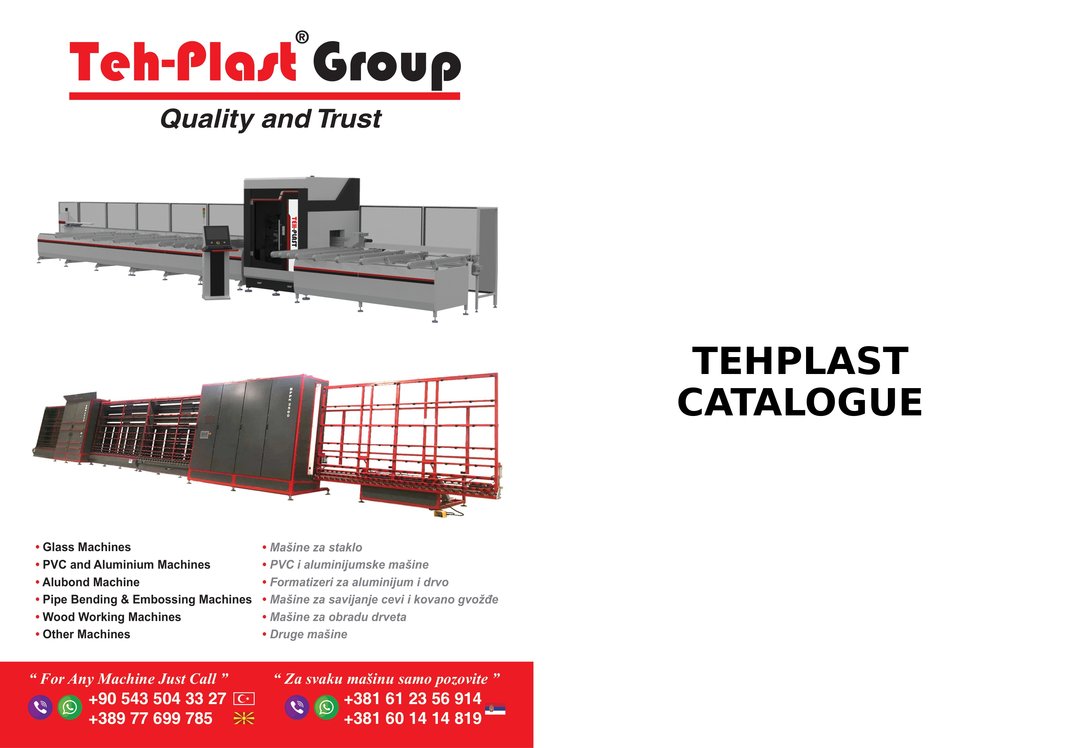 Tehplast Catalogue Cover